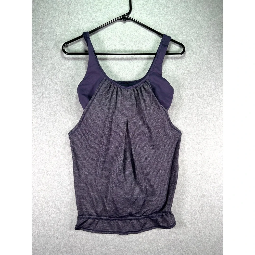 Lululemon Run Times Tank Top Women's Purple Built-In Shelf Bra Sweat Wicking XS